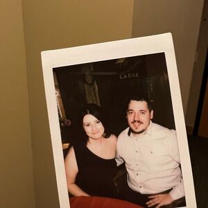 One shoulder black dress